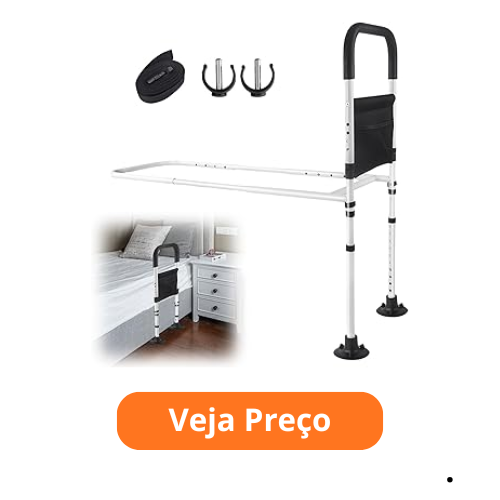 barra de apoio lateral para cama de idoso